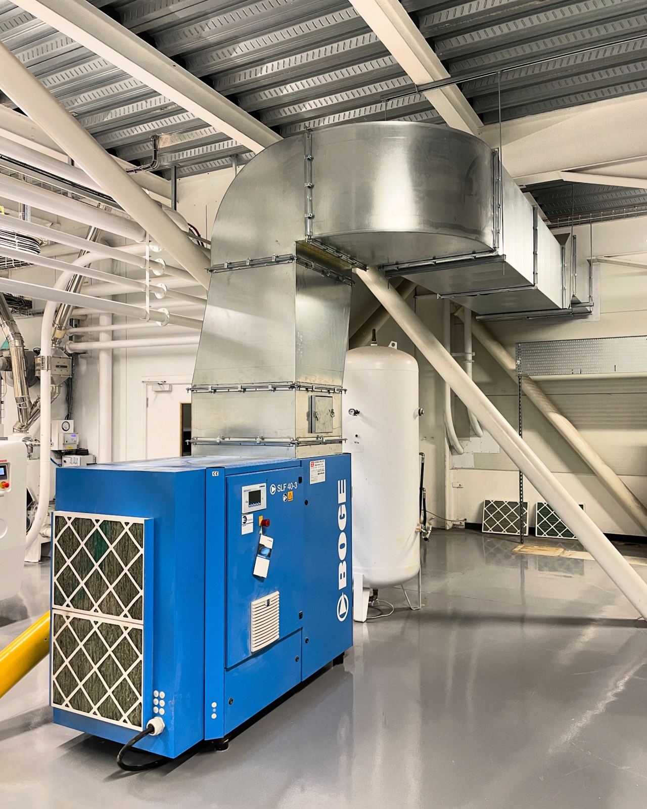 Compressor ventilation ductwork
